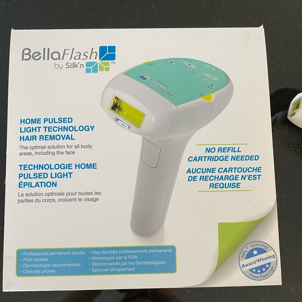 Pulsed light laser hair removal Bella Flash Silk’n good as new